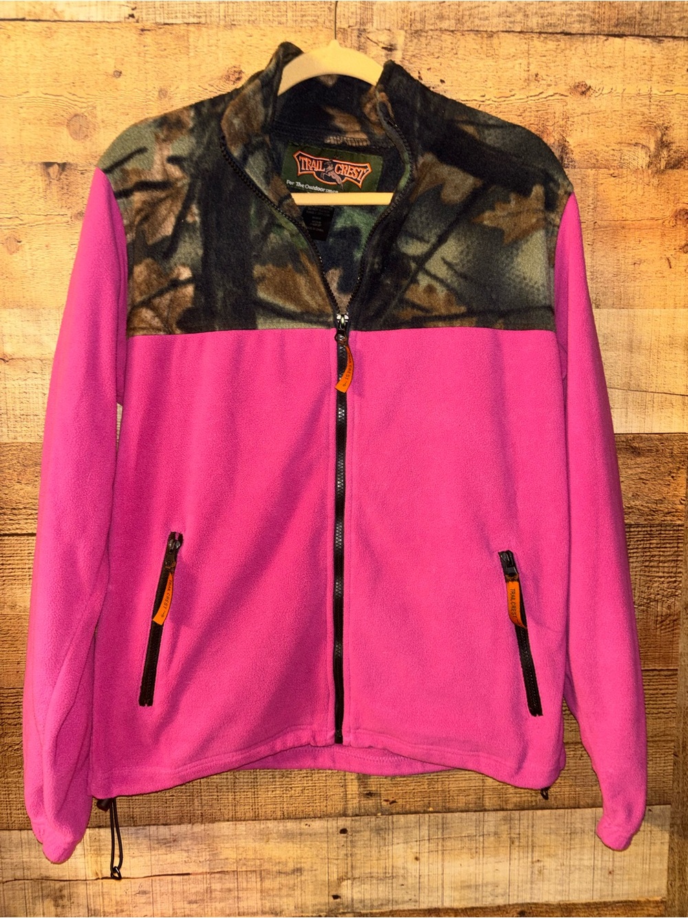 Trail Crest Pink Camo Fleece Jacket